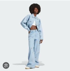 adidas Originals Light Blue Flare Jeans